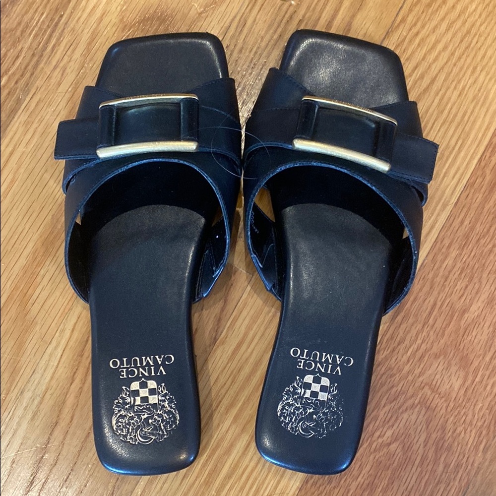Vince Camuto Black Women's Slide Sandals